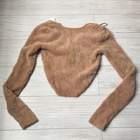 Aerie Brown V-Neck Sweater-XS - Picture 5 of 10